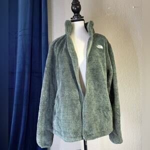The North Face Green Teddy Jacket Cozy Fleece Outerwear | Size XL